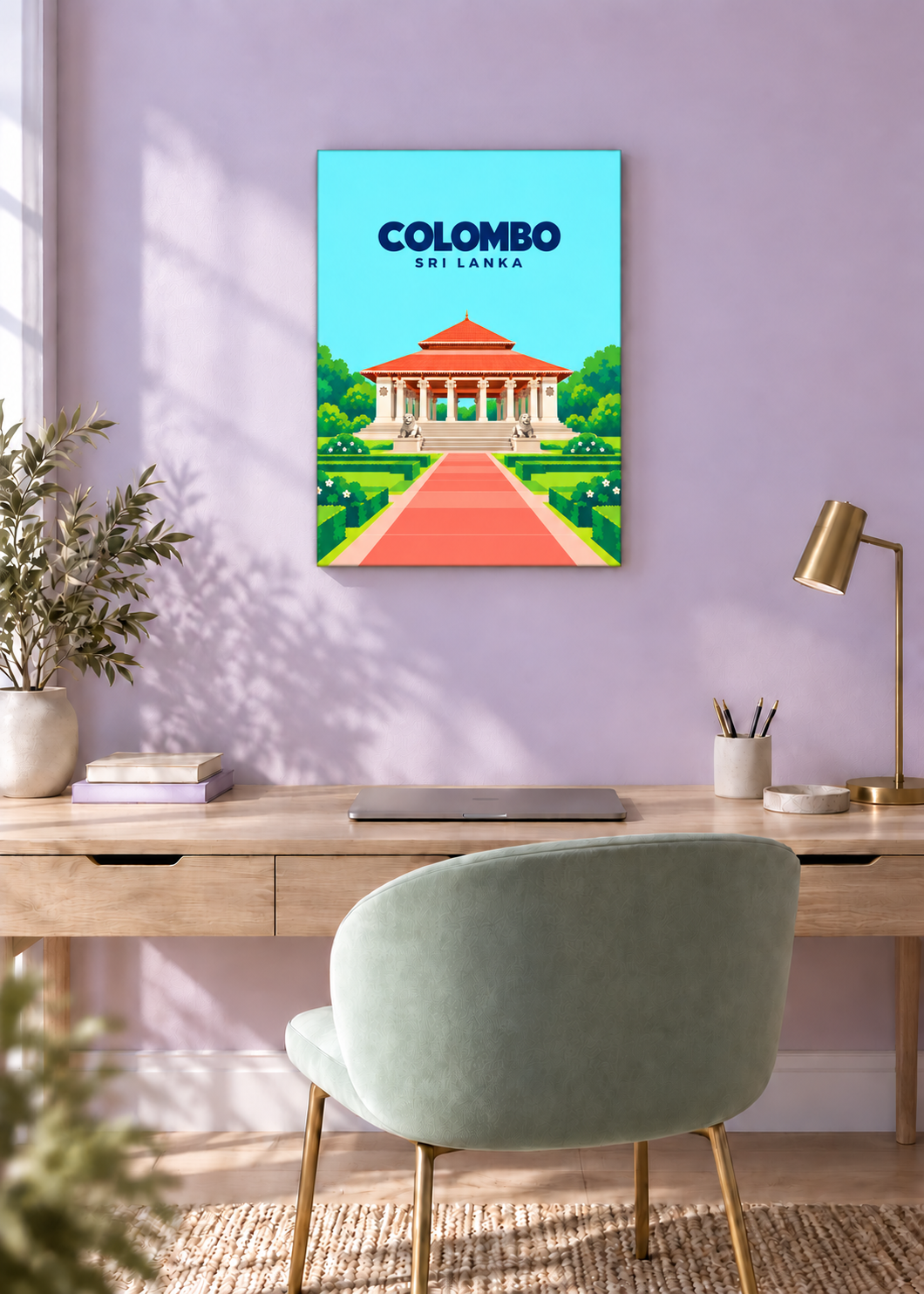 Colombo – rahmenlose Slim-Leinwand