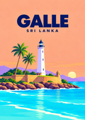 Galle – geometrische Illustration, Sri Lanka