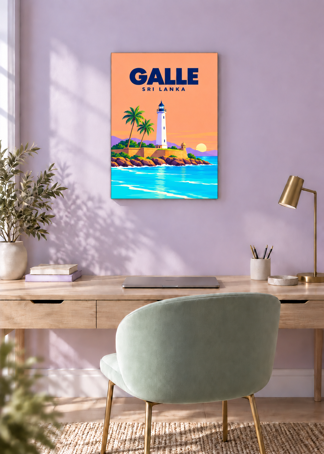 Galle – rahmenlose Slim-Leinwand