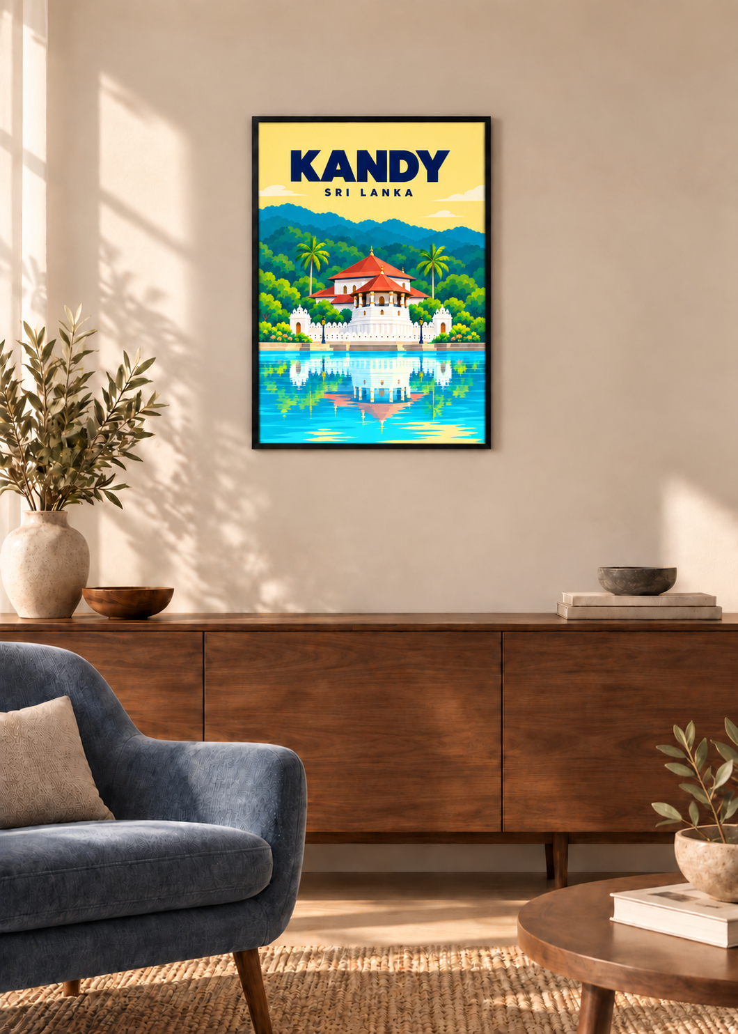 Kandy – dünner schwarzer Rahmen mit Acrylglas
