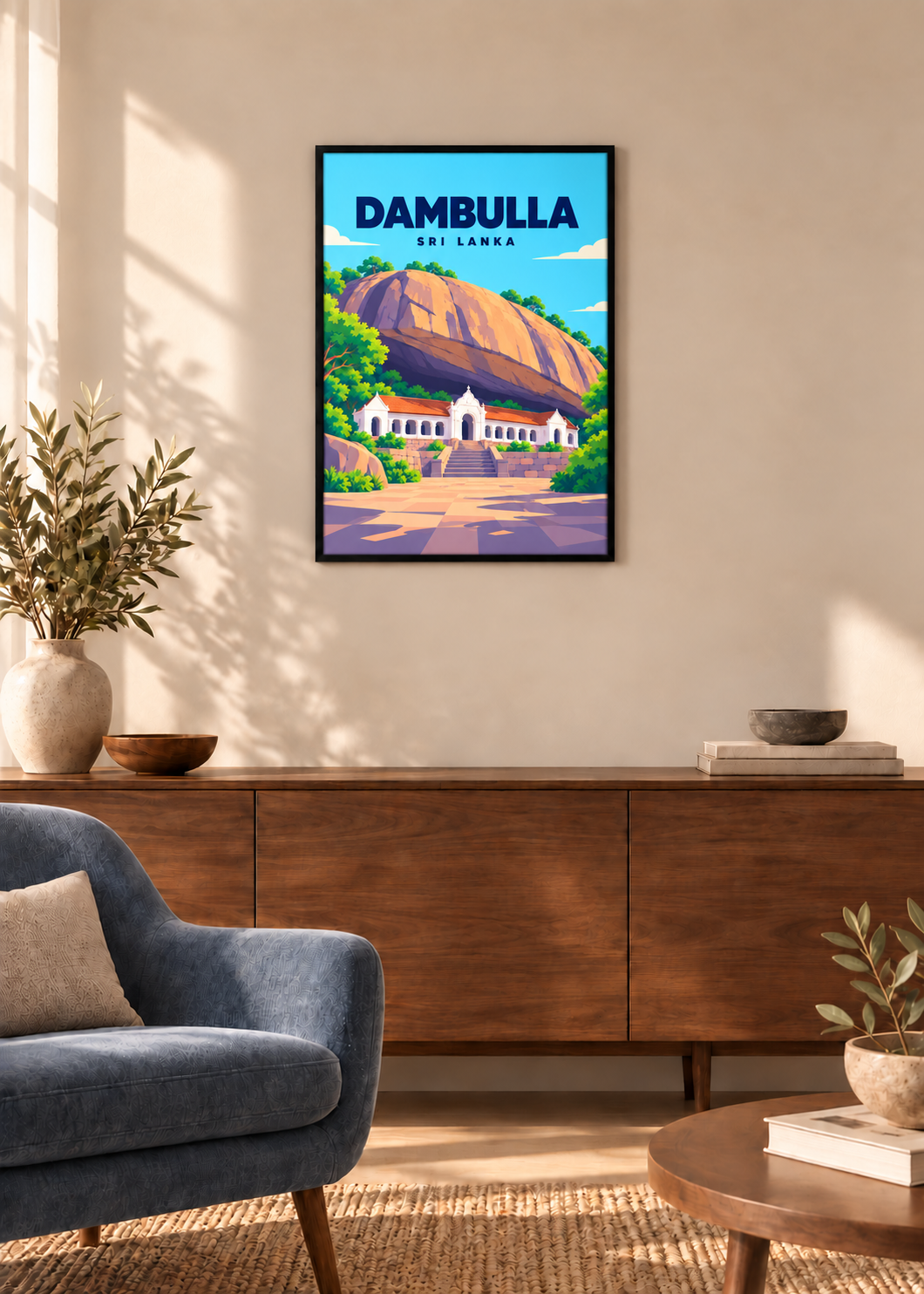 Dambulla – dünner schwarzer Rahmen mit Acrylglas
