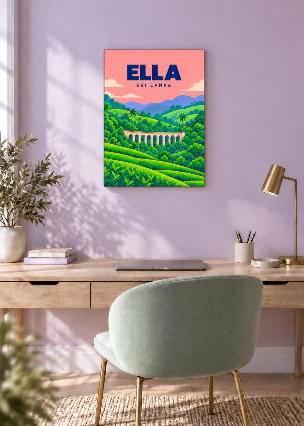 Ella – rahmenlose Slim-Leinwand