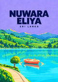 Nuwara Eliya – geometrische Illustration, Sri Lanka