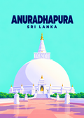 Anuradhapura – geometrische Illustration, Sri Lanka