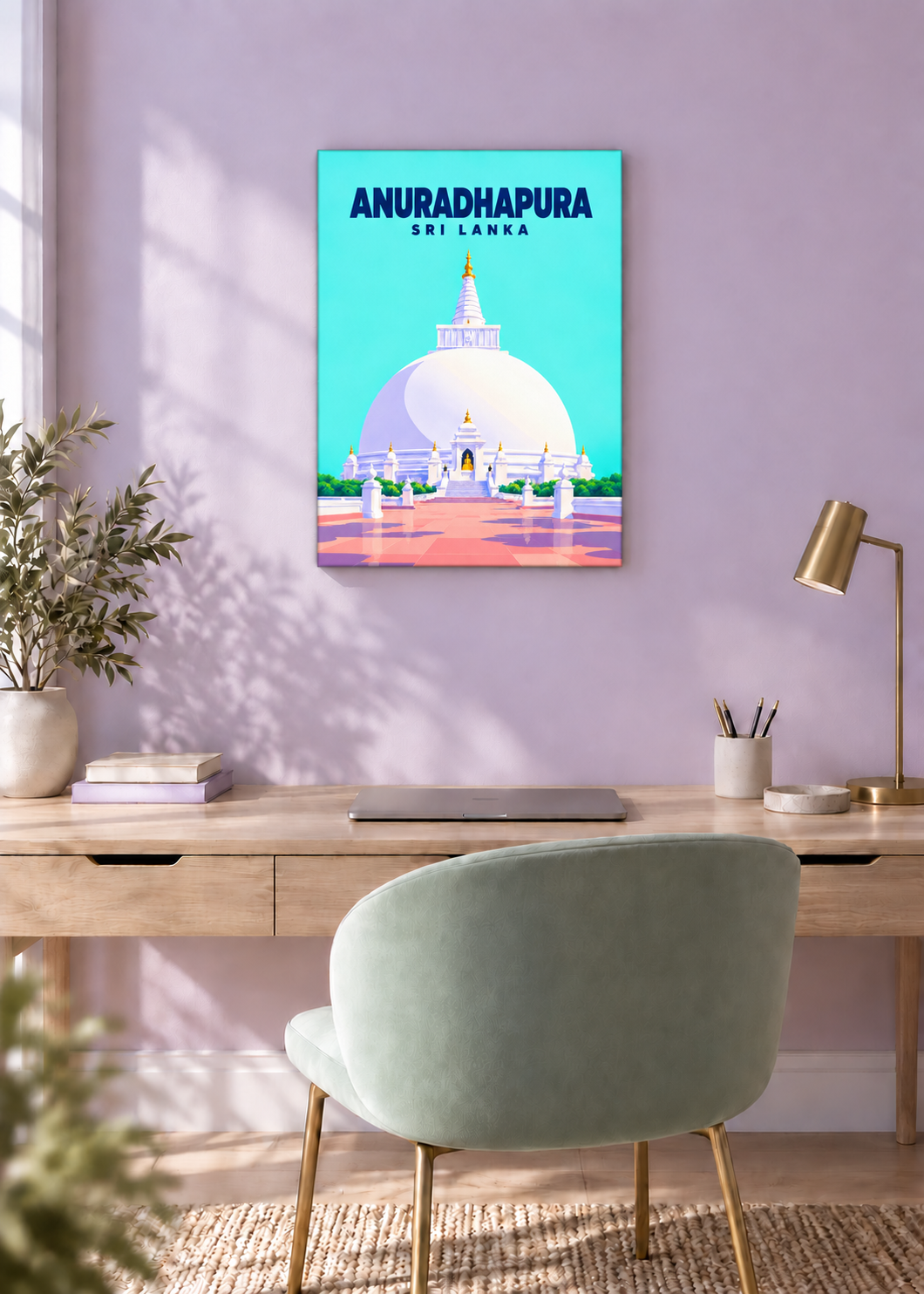 Anuradhapura – rahmenlose Slim-Leinwand