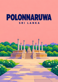 Polonnaruwa – geometrische Illustration, Sri Lanka