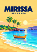 Mirissa – geometrische Illustration, Sri Lanka