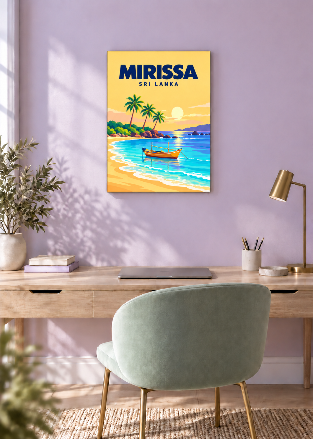 Mirissa – rahmenlose Slim-Leinwand