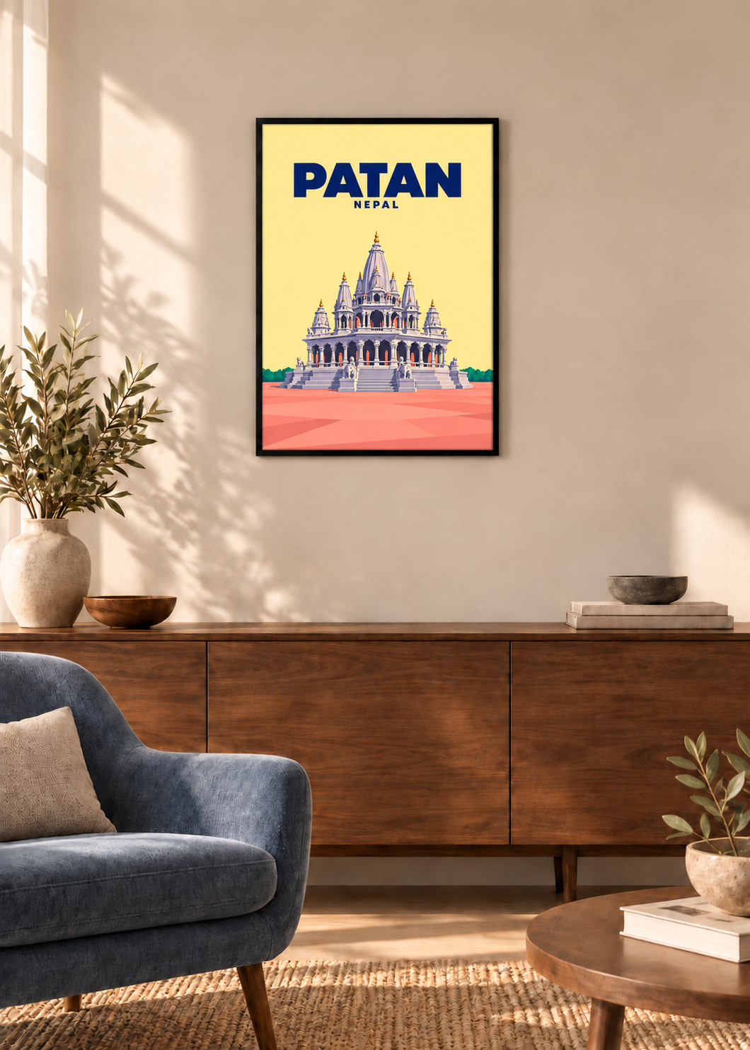Patan – dünner schwarzer Rahmen mit Acrylglas