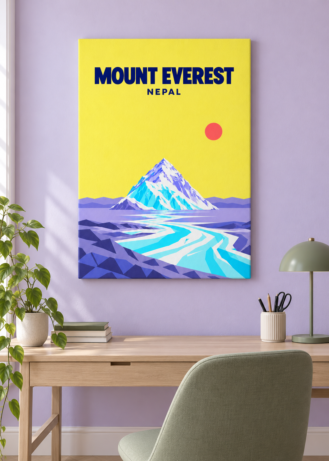 Mount Everest – rahmenlose Slim-Leinwand