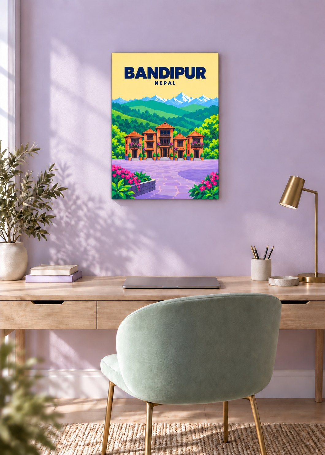 Bandipur – rahmenlose Slim-Leinwand