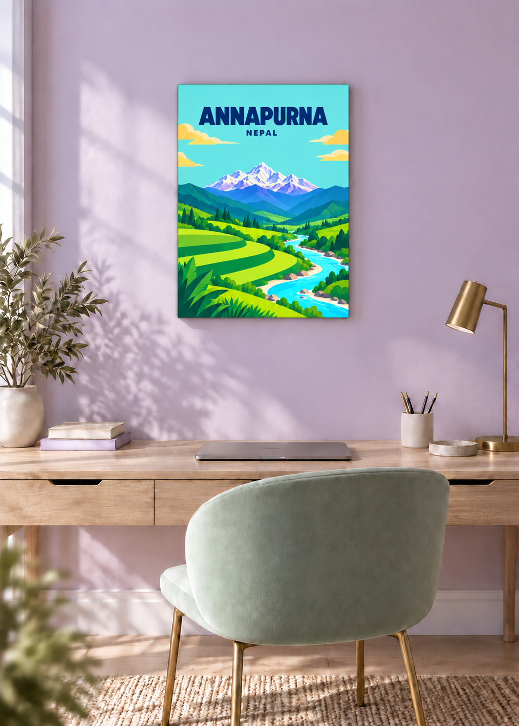 Annapurna – rahmenlose Slim-Leinwand