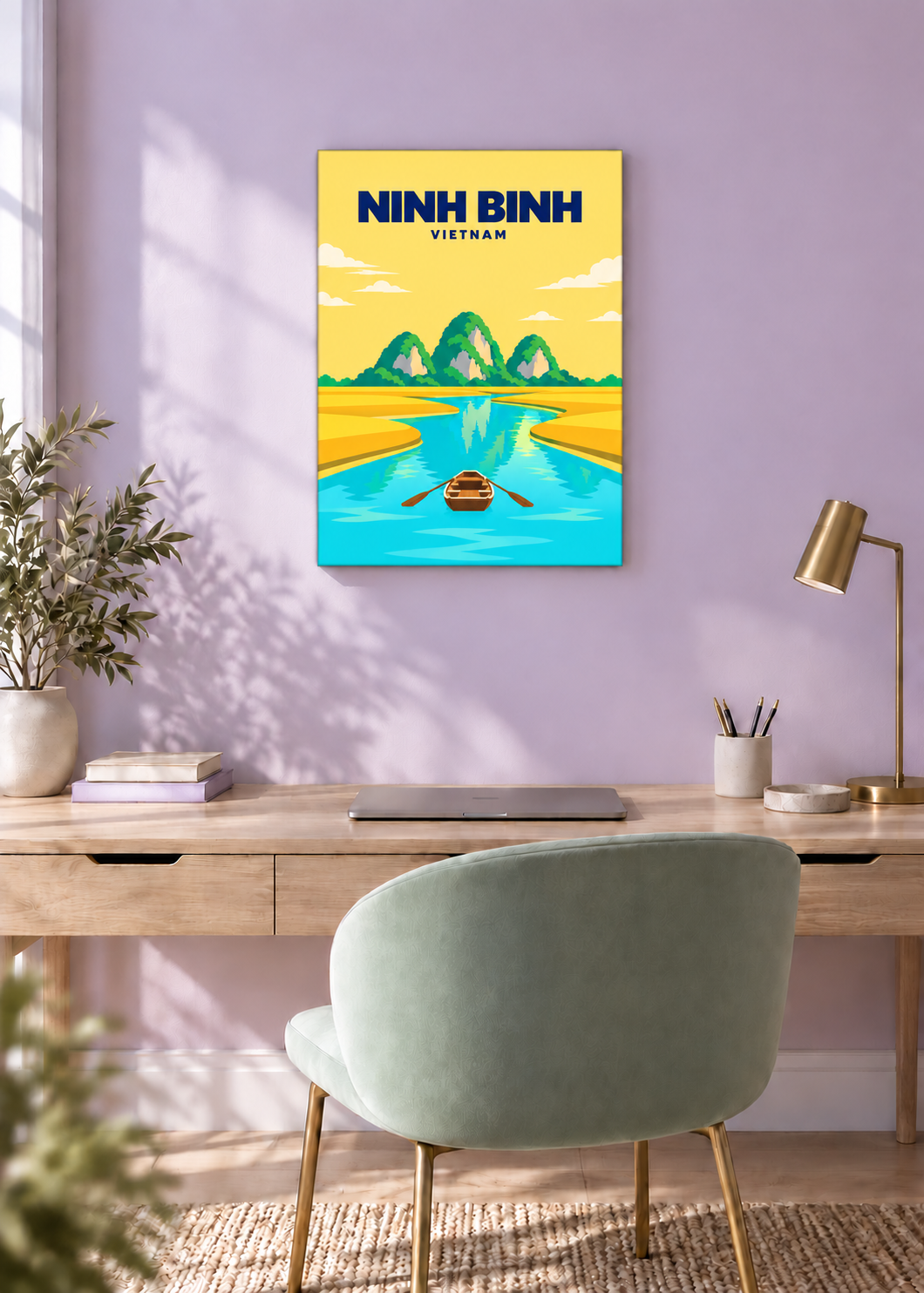 Ninh Binh – rahmenlose Slim-Leinwand
