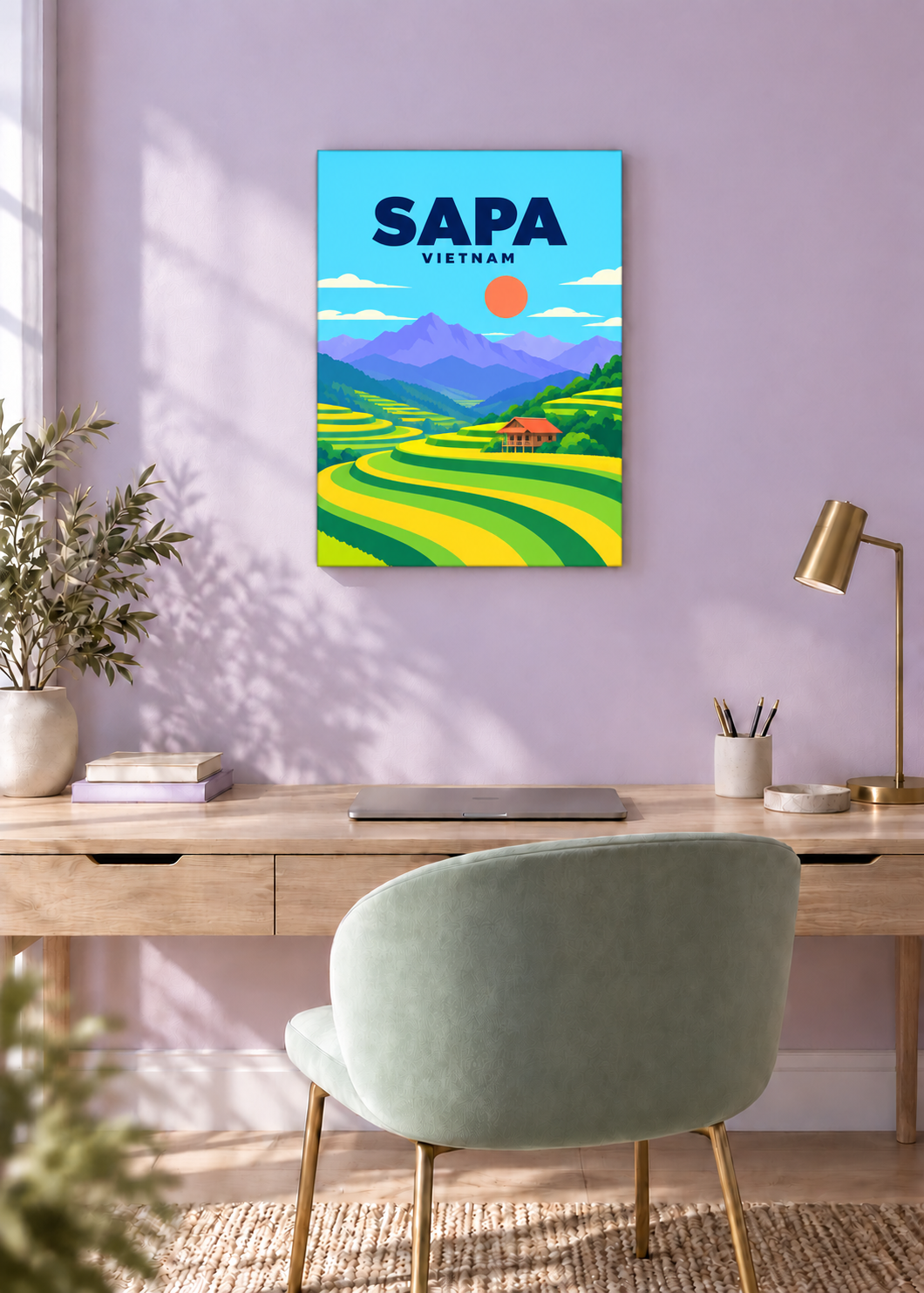 Sapa – rahmenlose Slim-Leinwand