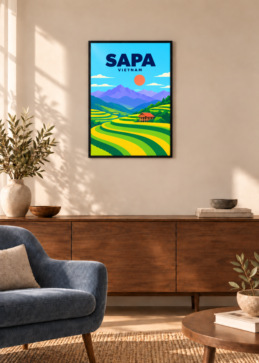 Sapa – dünner schwarzer Rahmen mit Acrylglas