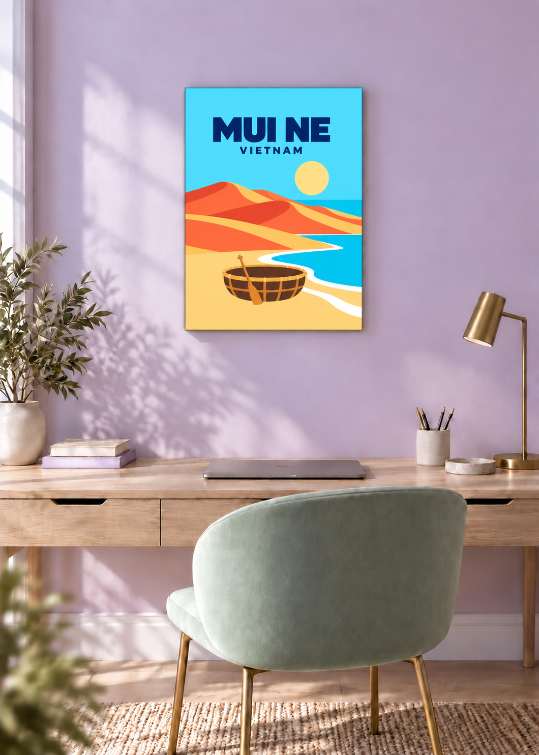 Mui Ne – rahmenlose Slim-Leinwand