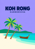 Koh Rong – geometrische Illustration, Kambodscha