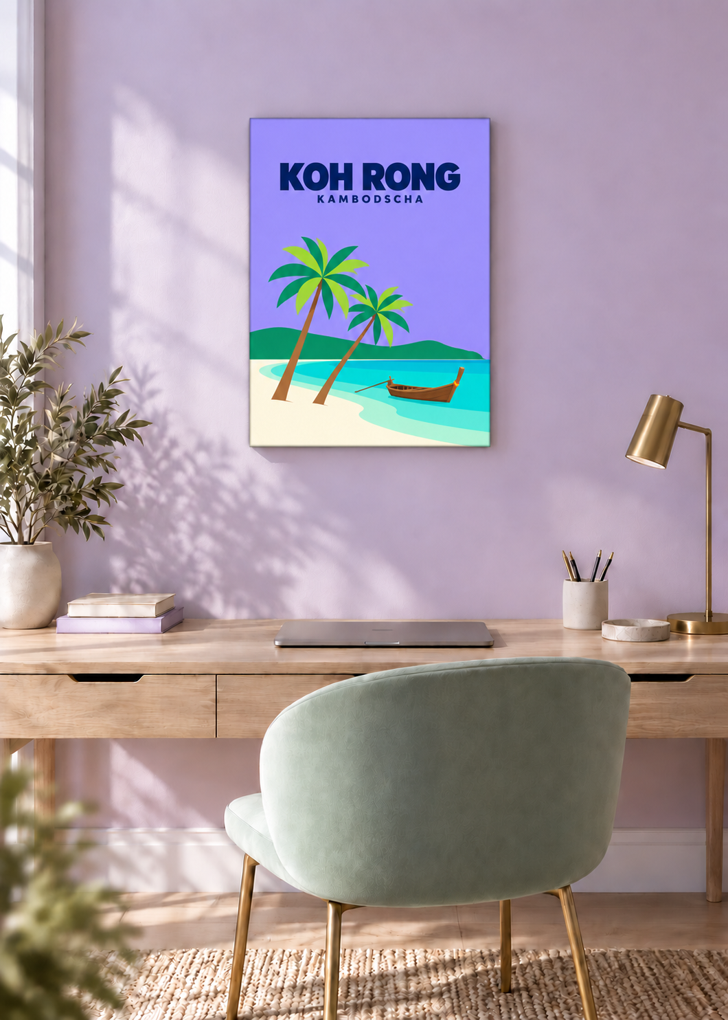 Koh Rong – rahmenlose Slim-Leinwand