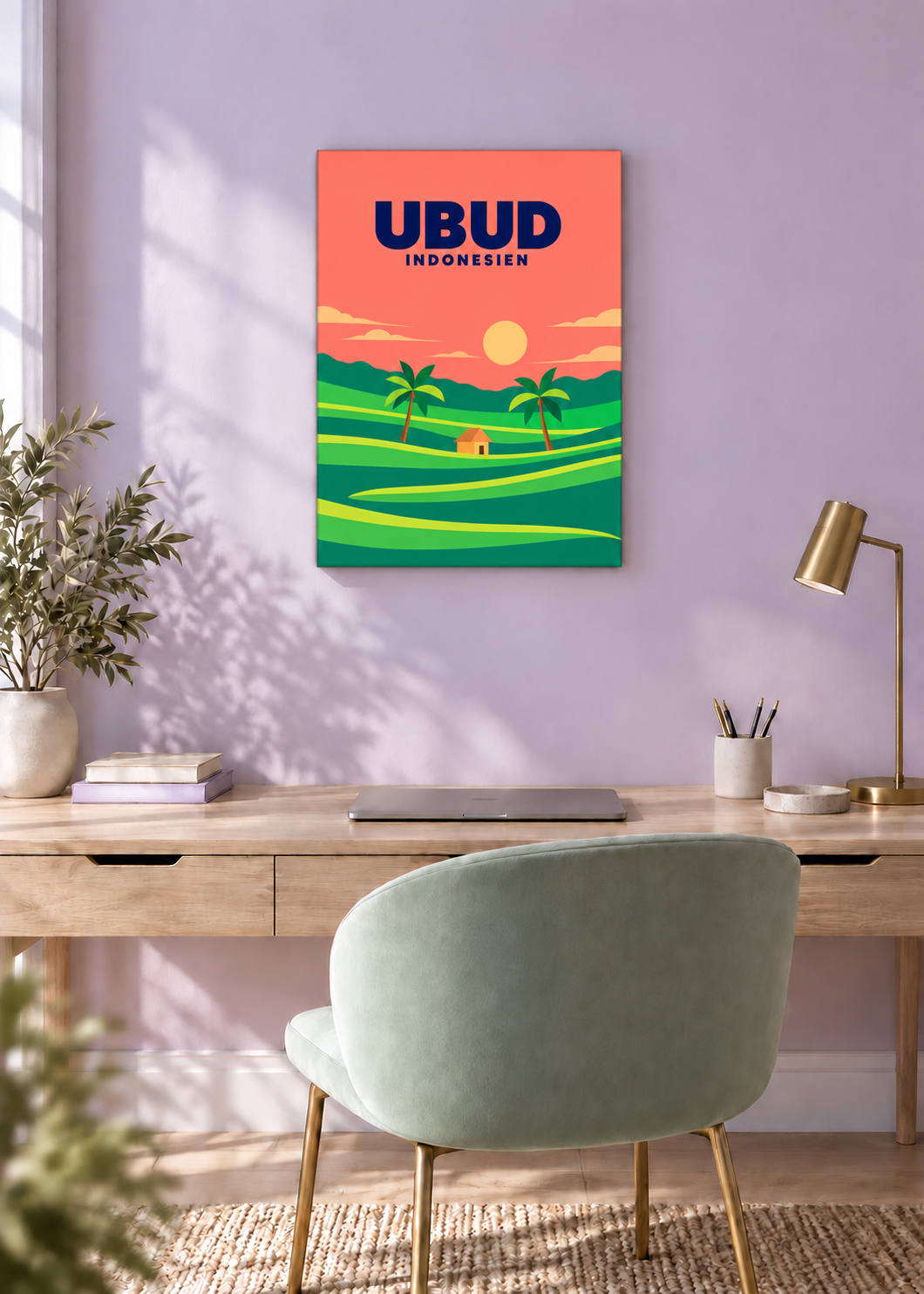 Ubud – rahmenlose Slim-Leinwand