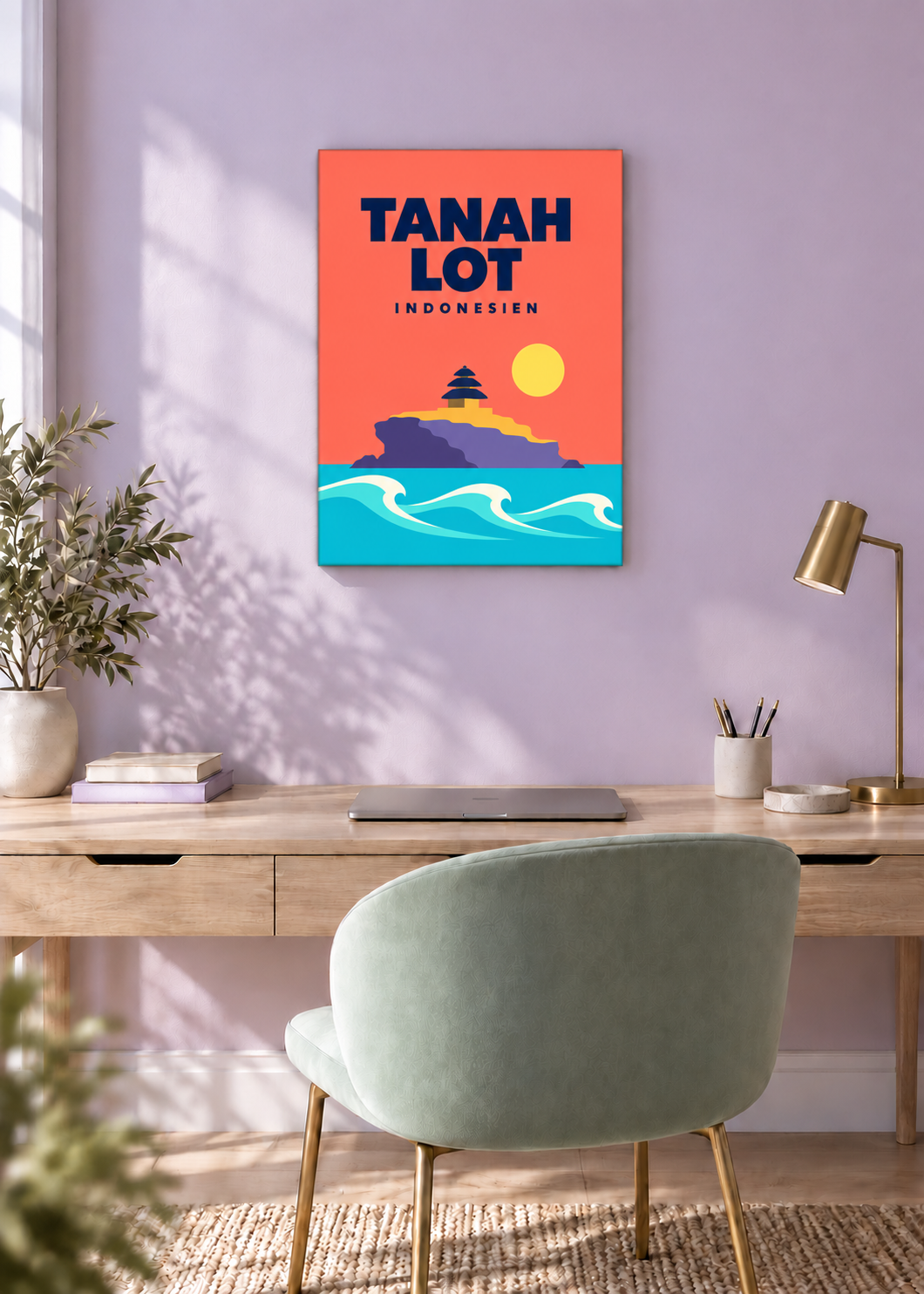 Tanah Lot – rahmenlose Slim-Leinwand