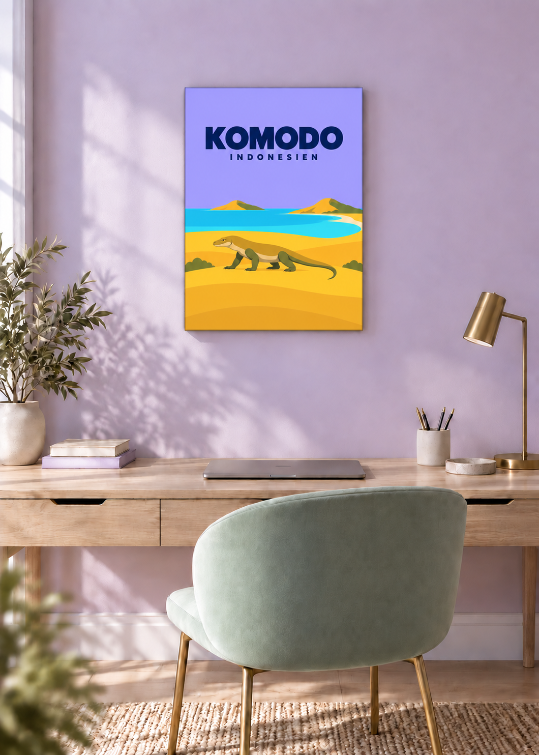 Komodo – rahmenlose Slim-Leinwand