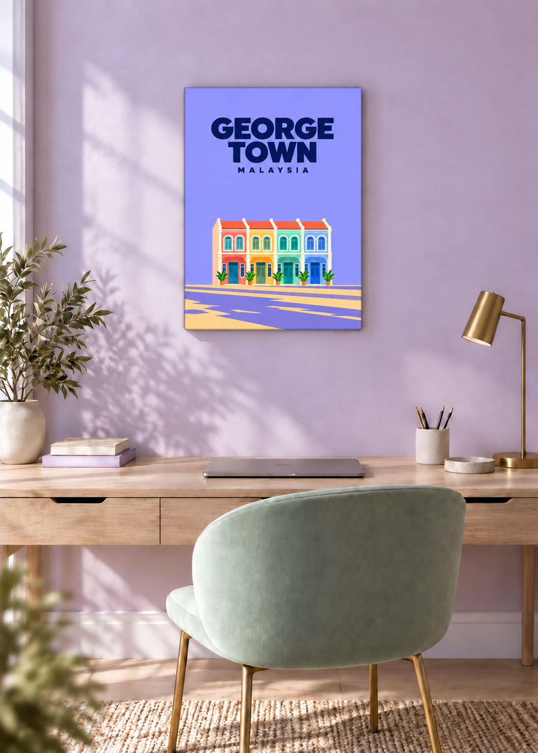 George Town – rahmenlose Slim-Leinwand