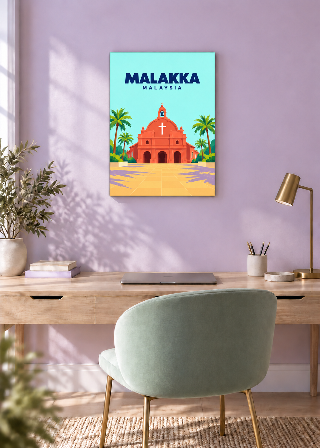 Malakka – rahmenlose Slim-Leinwand