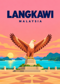 Langkawi – geometrische Illustration, Malaysia