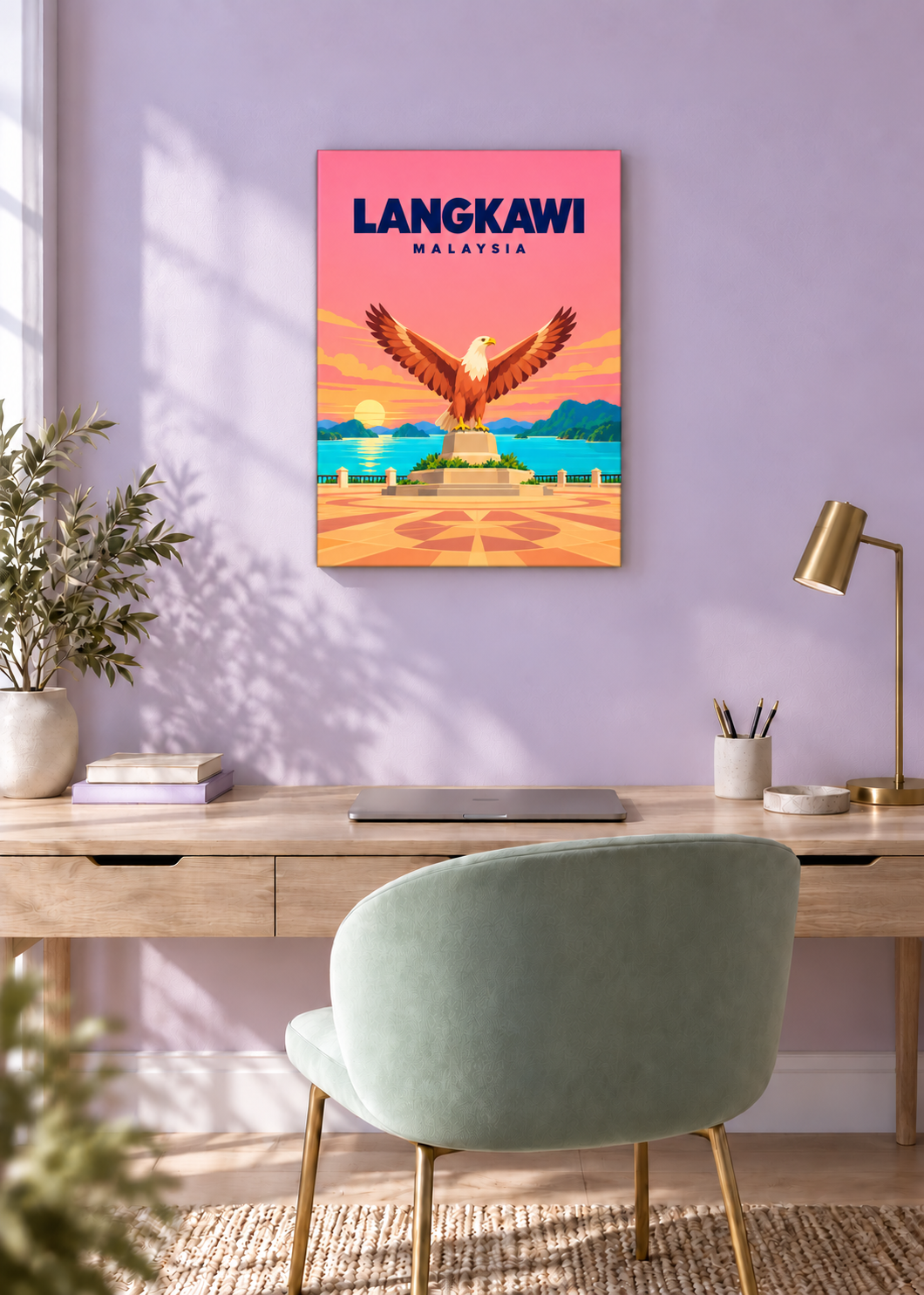 Langkawi – rahmenlose Slim-Leinwand