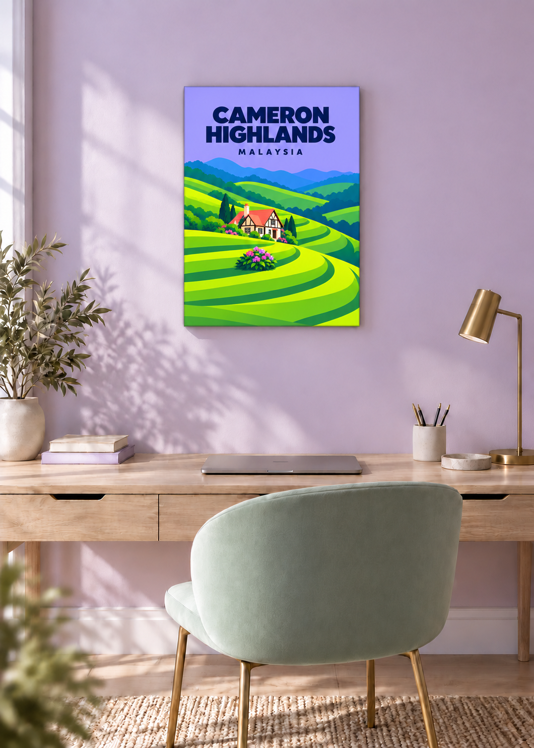 Cameron Highlands – rahmenlose Slim-Leinwand