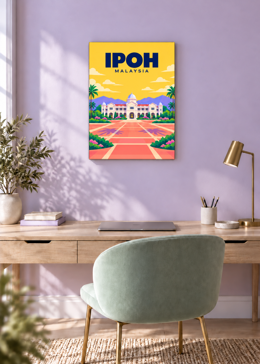 Ipoh – rahmenlose Slim-Leinwand