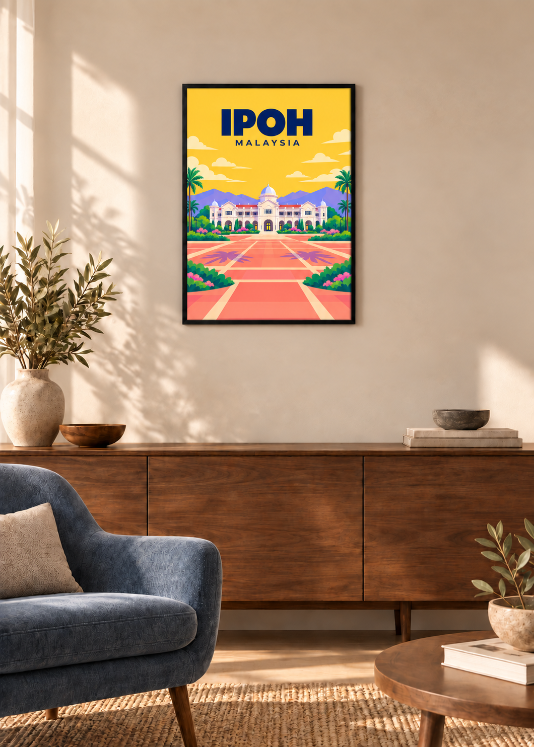 Ipoh – dünner schwarzer Rahmen mit Acrylglas
