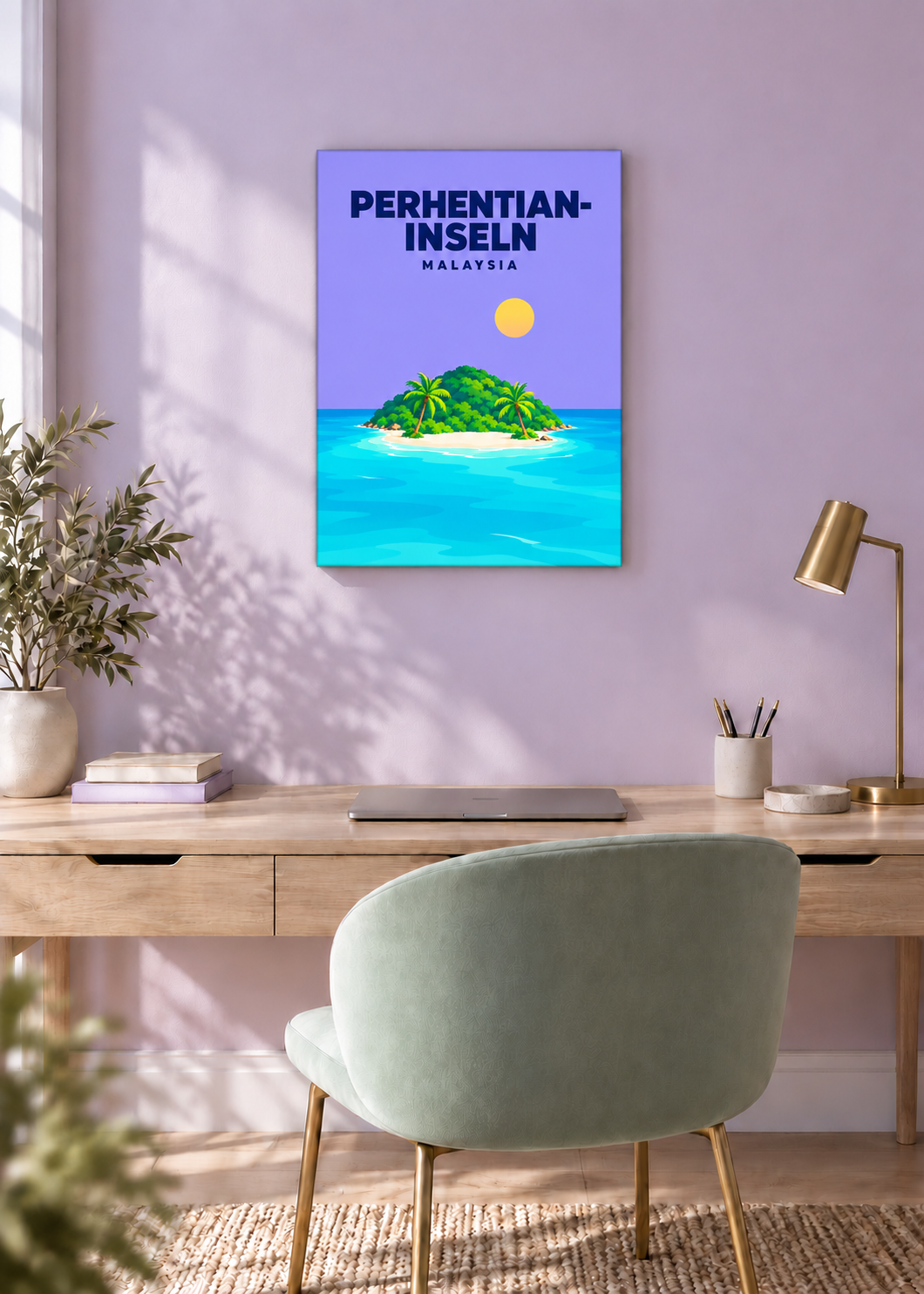 Perhentian-Inseln – rahmenlose Slim-Leinwand