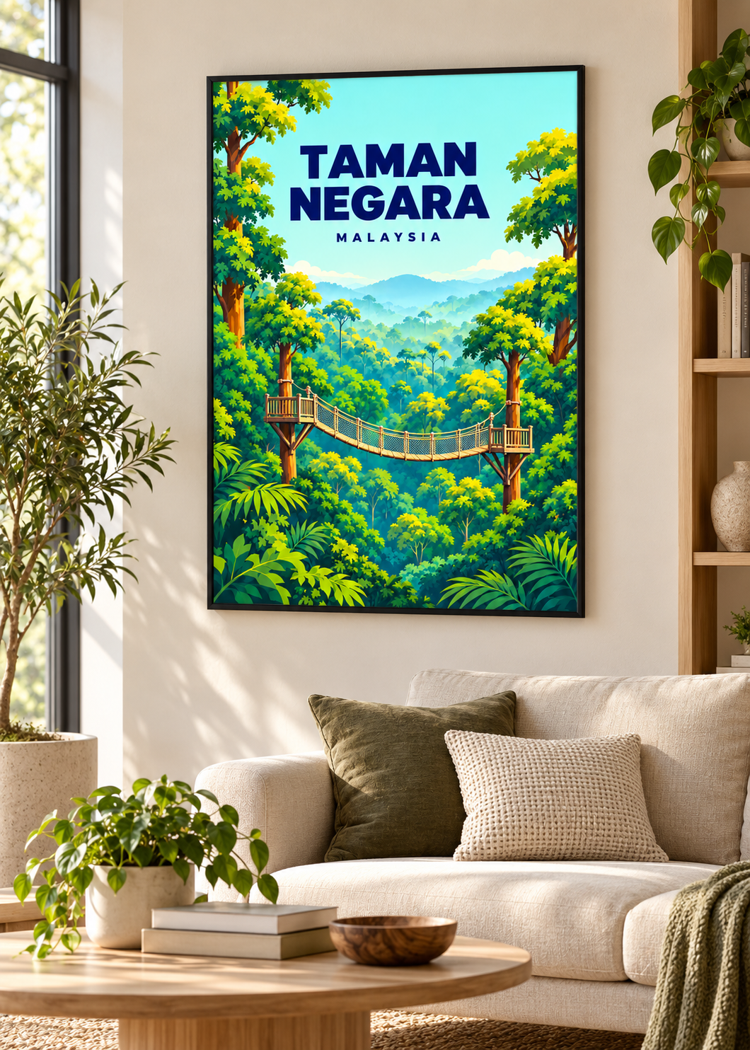 Taman Negara Malaysia – schwarzer Rahmen