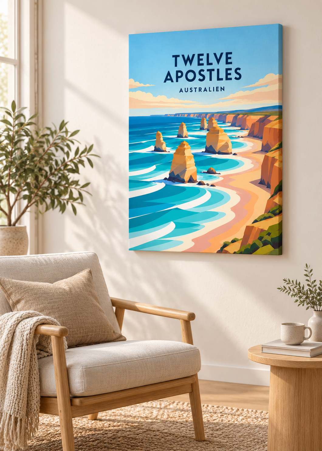 Twelve Apostles – Mockup als rahmenlose Slim-Leinwand