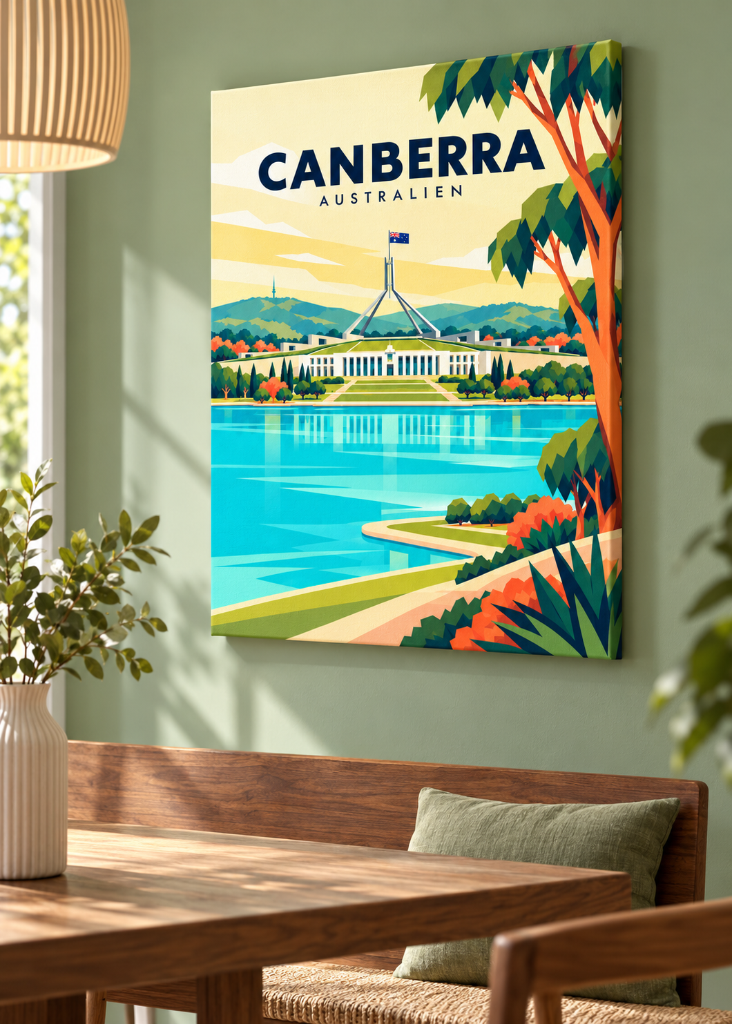 Canberra – Mockup als rahmenlose Slim-Leinwand