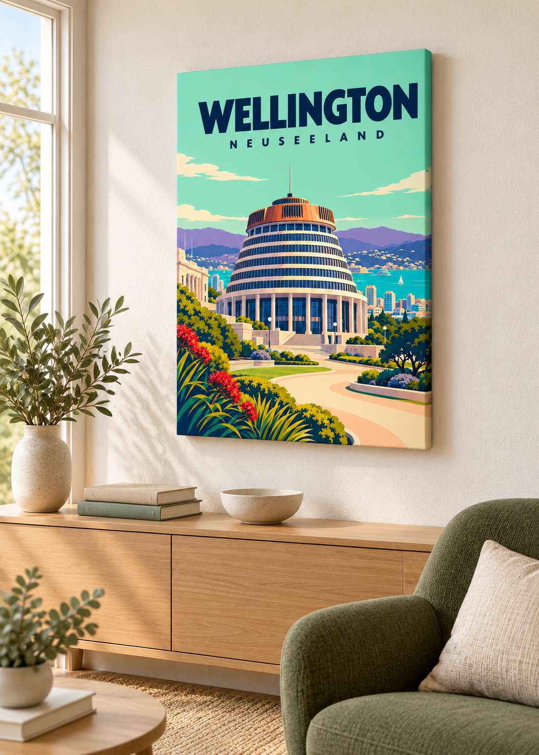 Wellington – rahmenlose Slim-Leinwand
