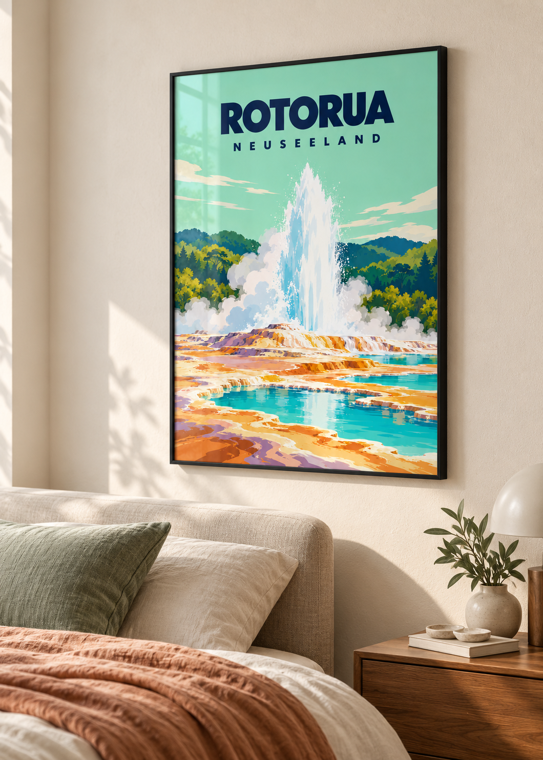 Rotorua – dünner schwarzer Rahmen mit Acrylglas