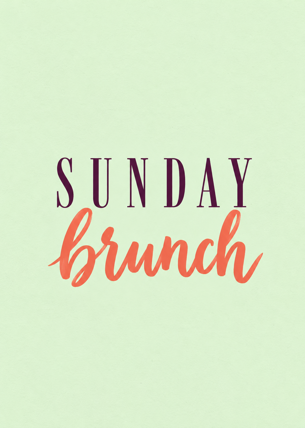Sunday Brunch – Originalmotiv