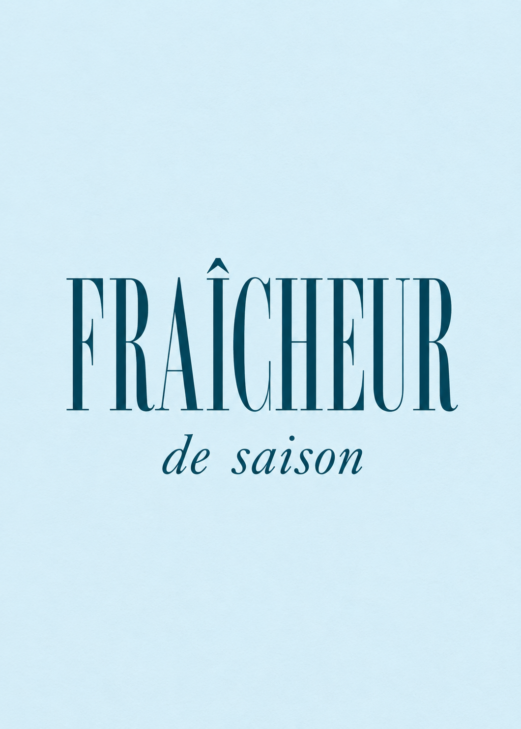 Fraîcheur de saison – Originalmotiv