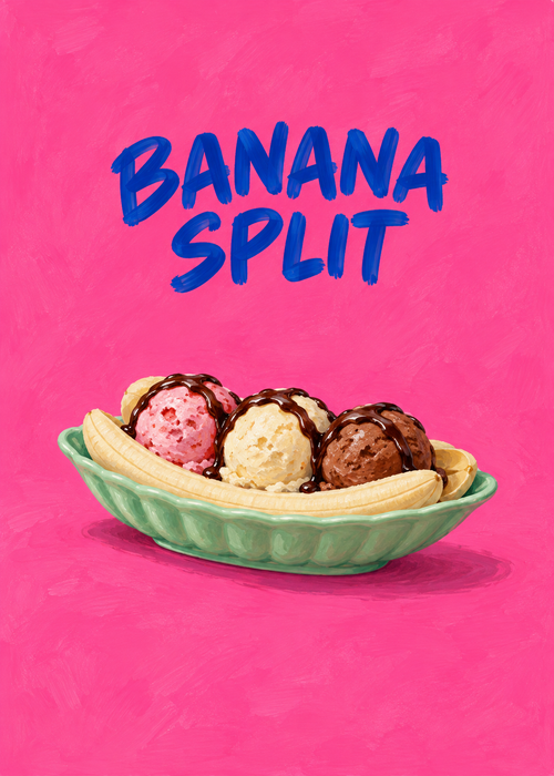 Banana Split Küchenkunstdruck – Originalmotiv