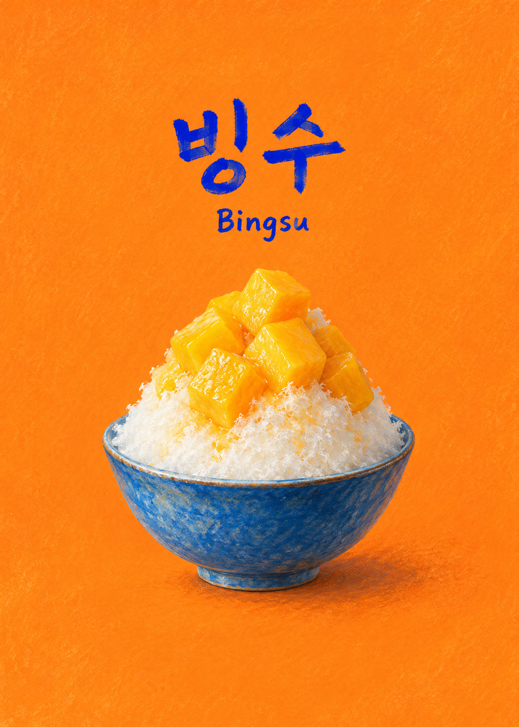 Mango-Bingsu Küchenkunstdruck – Originalmotiv