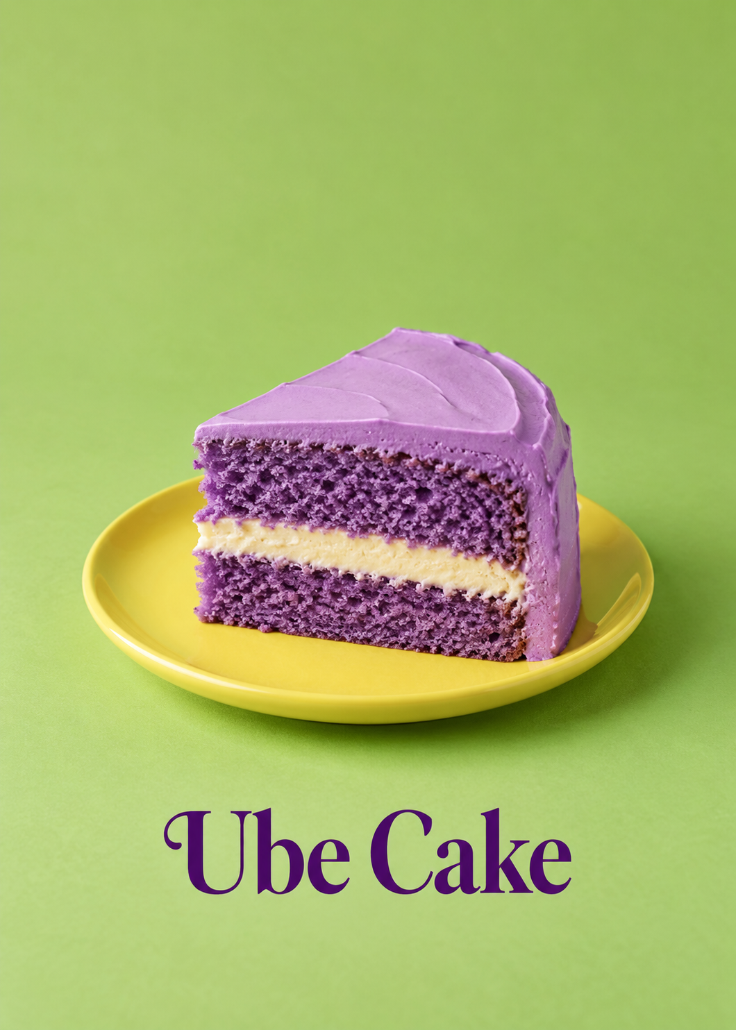 Ube-Kuchen Küchenkunstdruck – Originalmotiv