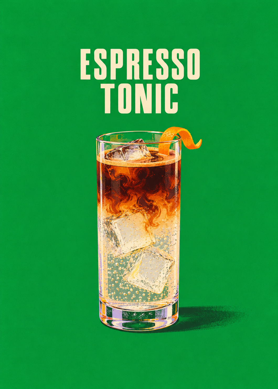 Espresso Tonic Küchenkunstdruck – Originalmotiv
