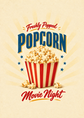 Popcorn Küchenkunstdruck – Originalmotiv