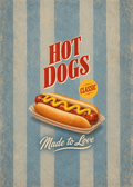 Hot Dog Küchenkunstdruck – Originalmotiv