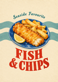 Fish & Chips Küchenkunstdruck – Originalmotiv