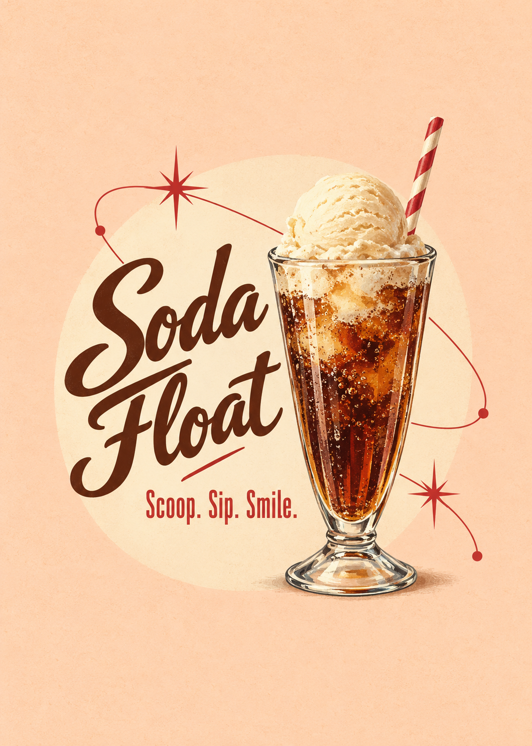 Soda Float Küchenkunstdruck – Originalmotiv