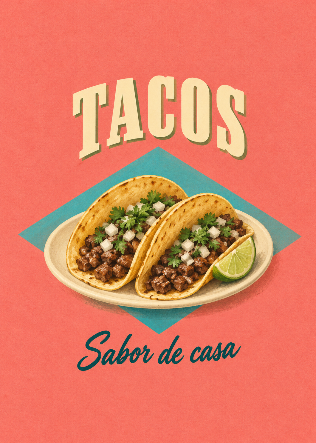 Tacos Küchenkunstdruck – Originalmotiv
