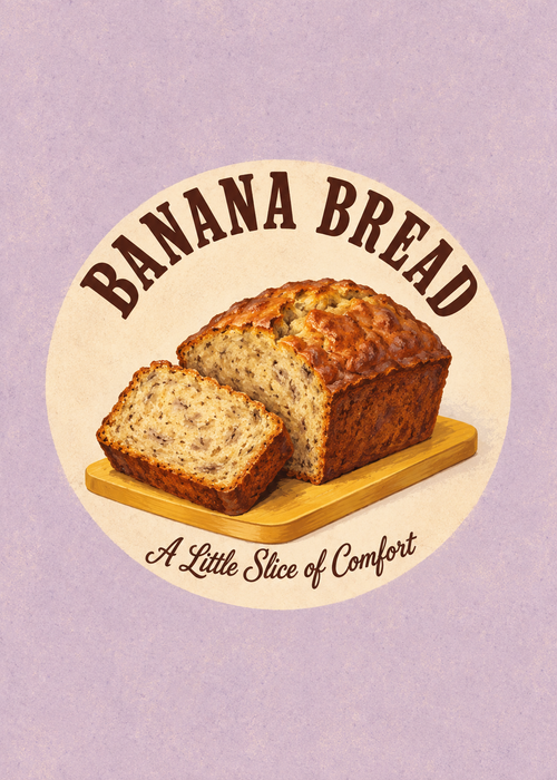 Bananenbrot Küchenkunstdruck – Originalmotiv